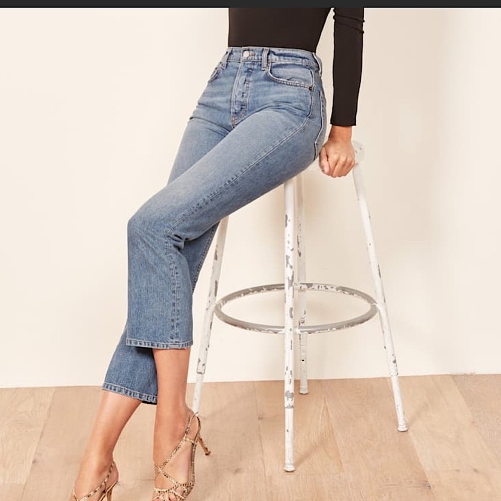 Reformation Jordi Kick Flare Arches Wash jeans